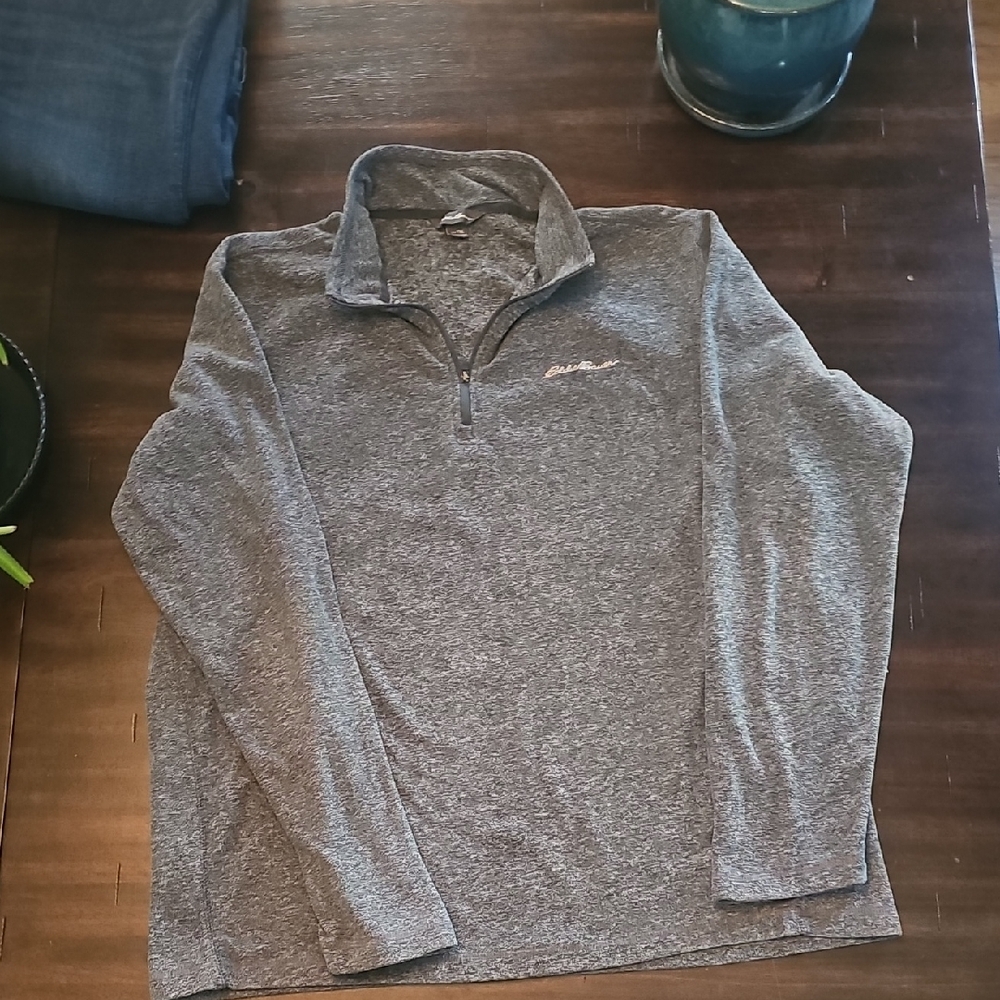 Eddie Bauer Gray Lightweight Shirt Jacket